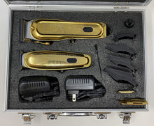 Load image into Gallery viewer, XPERSIS PRO Gold All Metal Cordless Barber Combo With Carrying Case