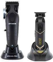 Load image into Gallery viewer, XPERSIS PRO Optimum Cordless Hair Clipper And Ego Brushless Cordless Hair Trimmer Combo Black
