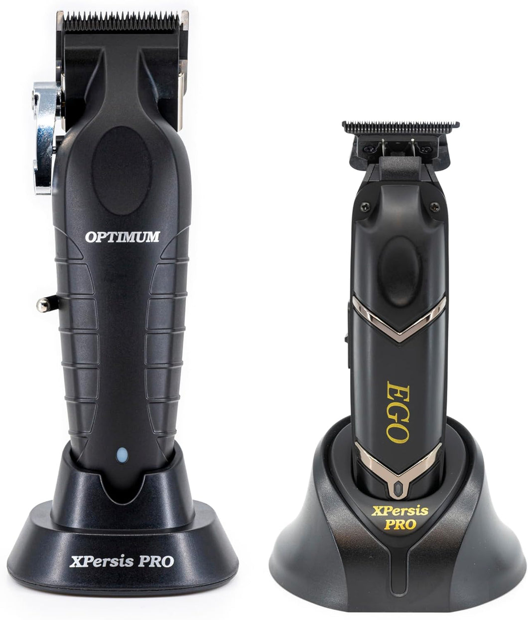 XPERSIS PRO Optimum Cordless Hair Clipper And Ego Brushless Cordless Hair Trimmer Combo Black