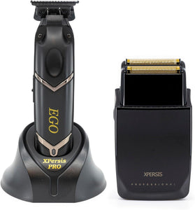 XPERSIS PRO Ego Cordless Hair Trimmer And Foil Shaver Combo Black
