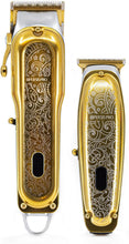 Load image into Gallery viewer, XPERSIS PRO Gold All Metal Cordless Barber Combo With Carrying Case
