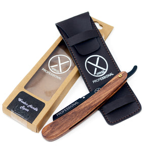 XPERSIS PRO Wooden handle Straight Edge Razor