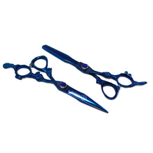 Load image into Gallery viewer, XPERSIS PRO 7&quot; Blue German Made Barber Shear Set

